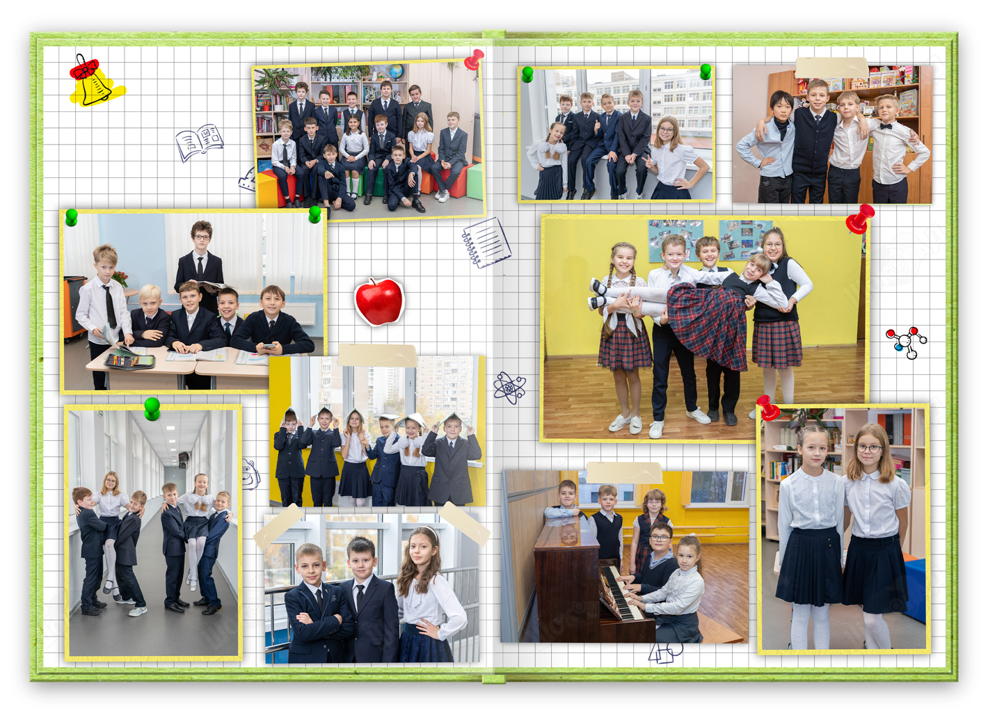 альбом для 1-4 класса "клеточки", четвертый репортажный