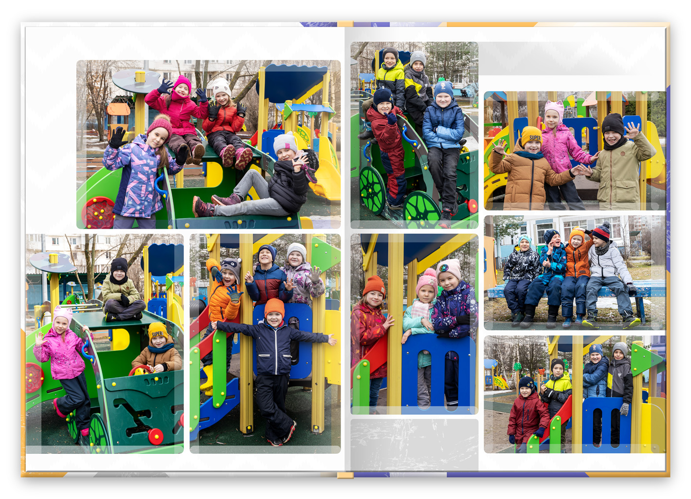 Фотоальбом выпускника Новый разворот с улицы