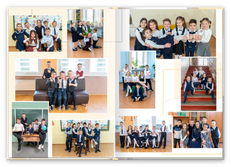 Книга Ступеньки 1, вариант Лайт+, разворот Спортзал Лайт+