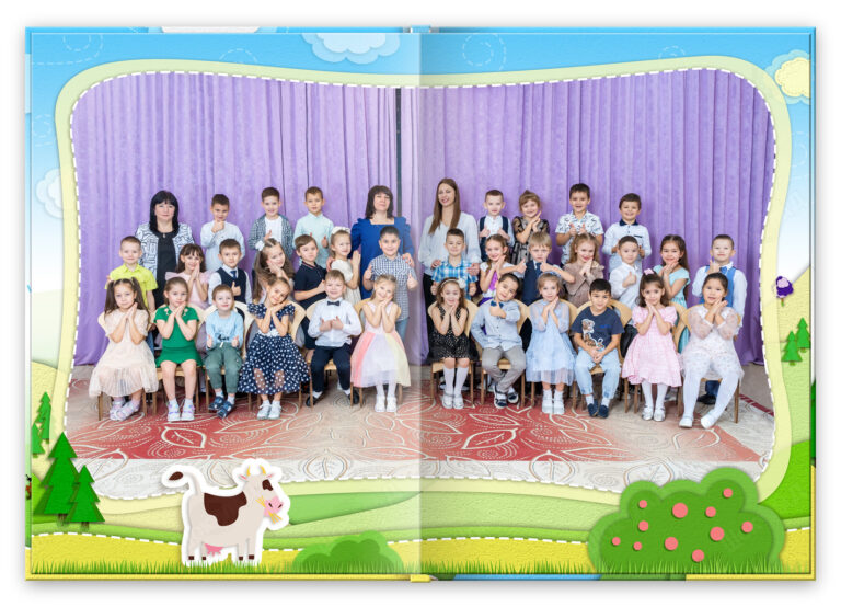 Книга Бумажки, вариант Лайт+, разворот Общее фото