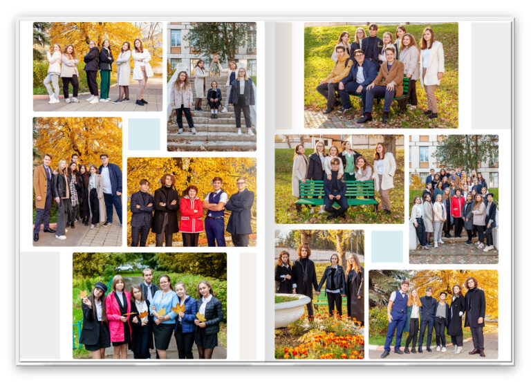 Книга Стильный, вариант Лайт+, разворот Прогулка