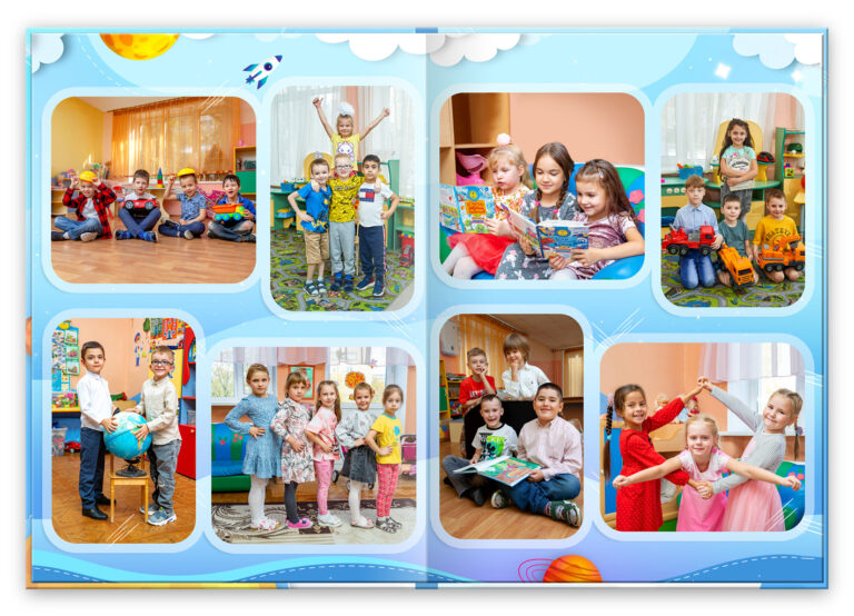 Книга Космос, вариант Лайт+, разворот Группа Лайт 1