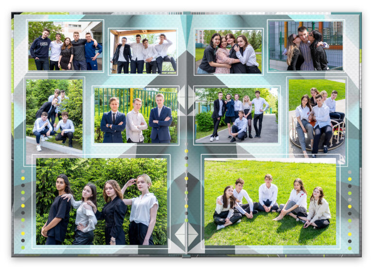 Книга Техно, вариант Лайт+, разворот Прогулка