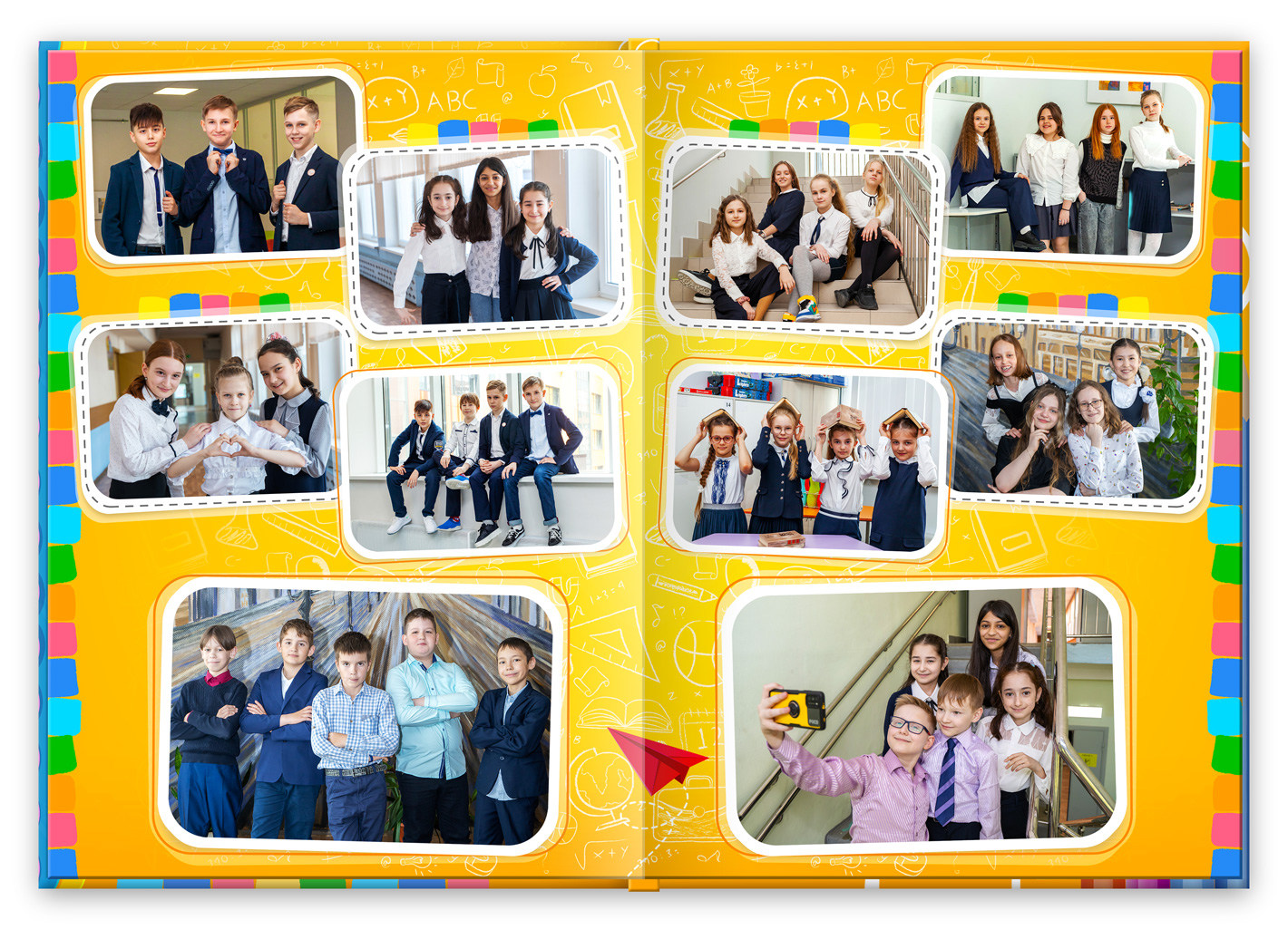 выпускной альбом для 4 класса оранжевое настроение (10)