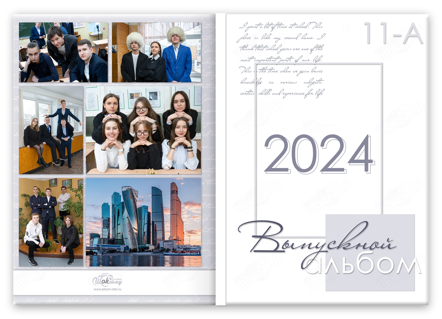 Фотоальбом для 9-11 класса Цвет обложка